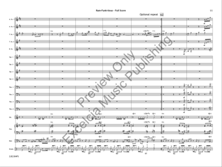 Ram-Funk-tious Ram-Funk-tious Jazz Ensemble scores gallery preview page 12