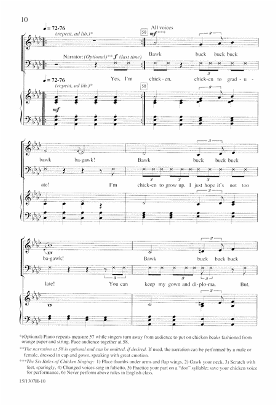 Flops of the Fifties 4-Part scores gallery preview page 10