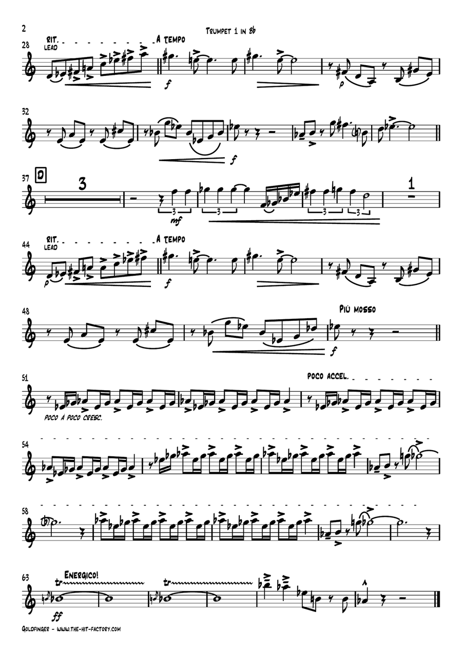 Goldfinger Brass Ensemble scores gallery preview page 6