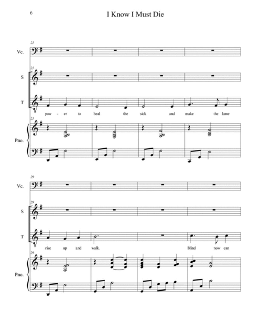 I Know I Must Die I Know I Must Die Piano scores gallery preview page 6