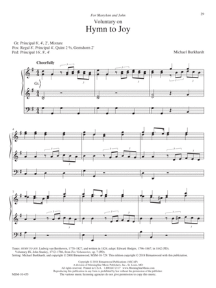 Voluntary on Hymn to Joy (Downloadable)