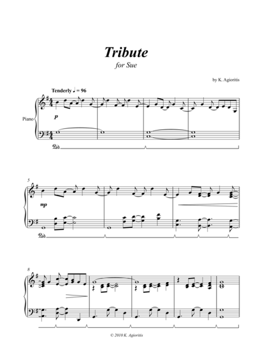 Tribute - for Solo Piano image number null