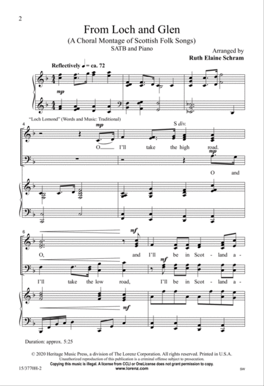 From Loch and Glen 4-Part scores gallery preview page 2