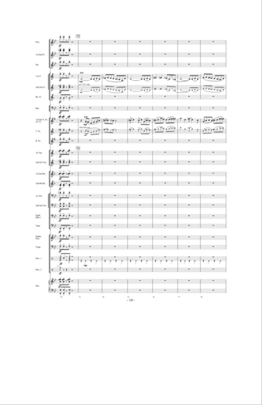 Promising Skies Concert Band scores gallery preview page 13