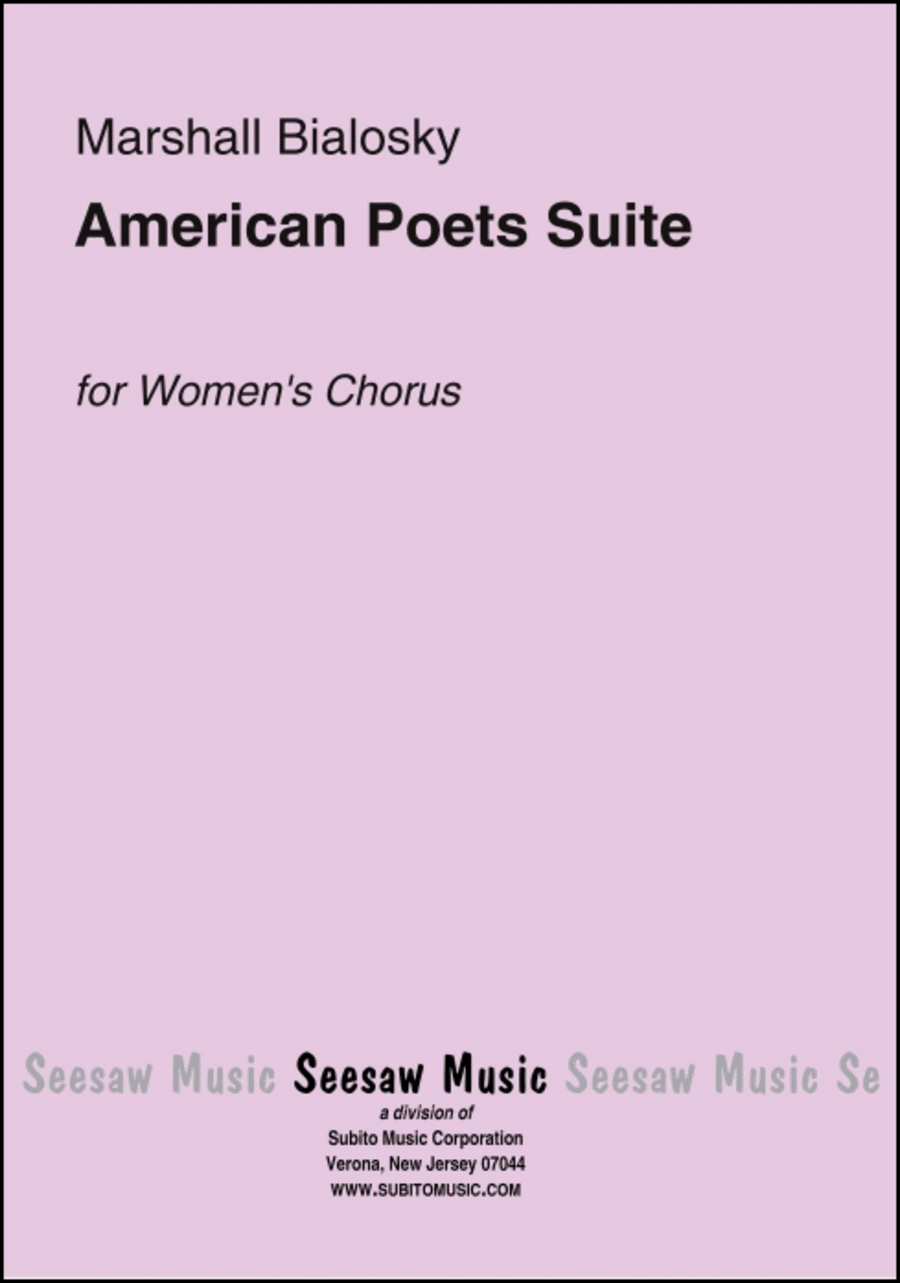 American Poets Suite SSAA scores gallery preview page 1