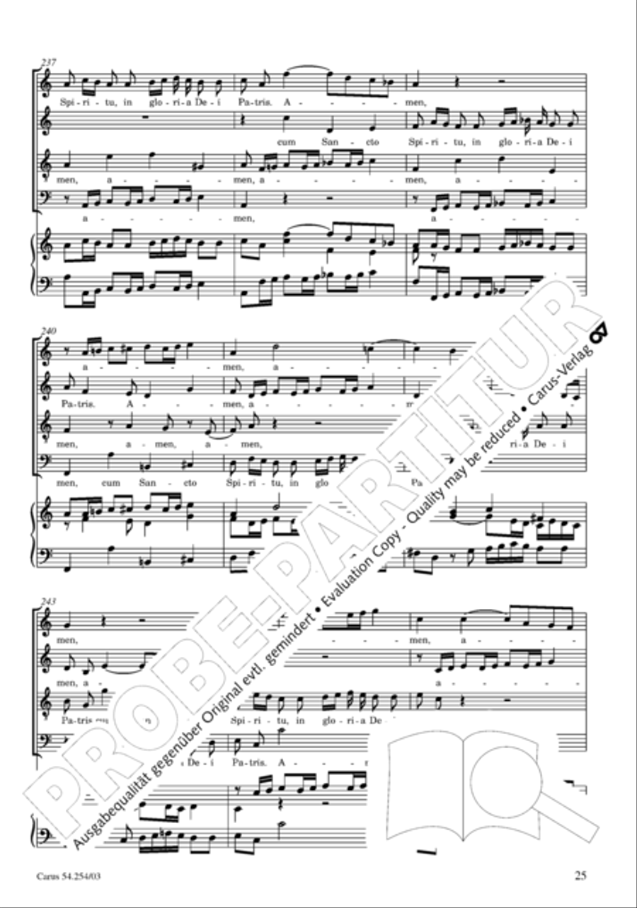Missa Sancti Hieronymi 4-Part scores gallery preview page 26