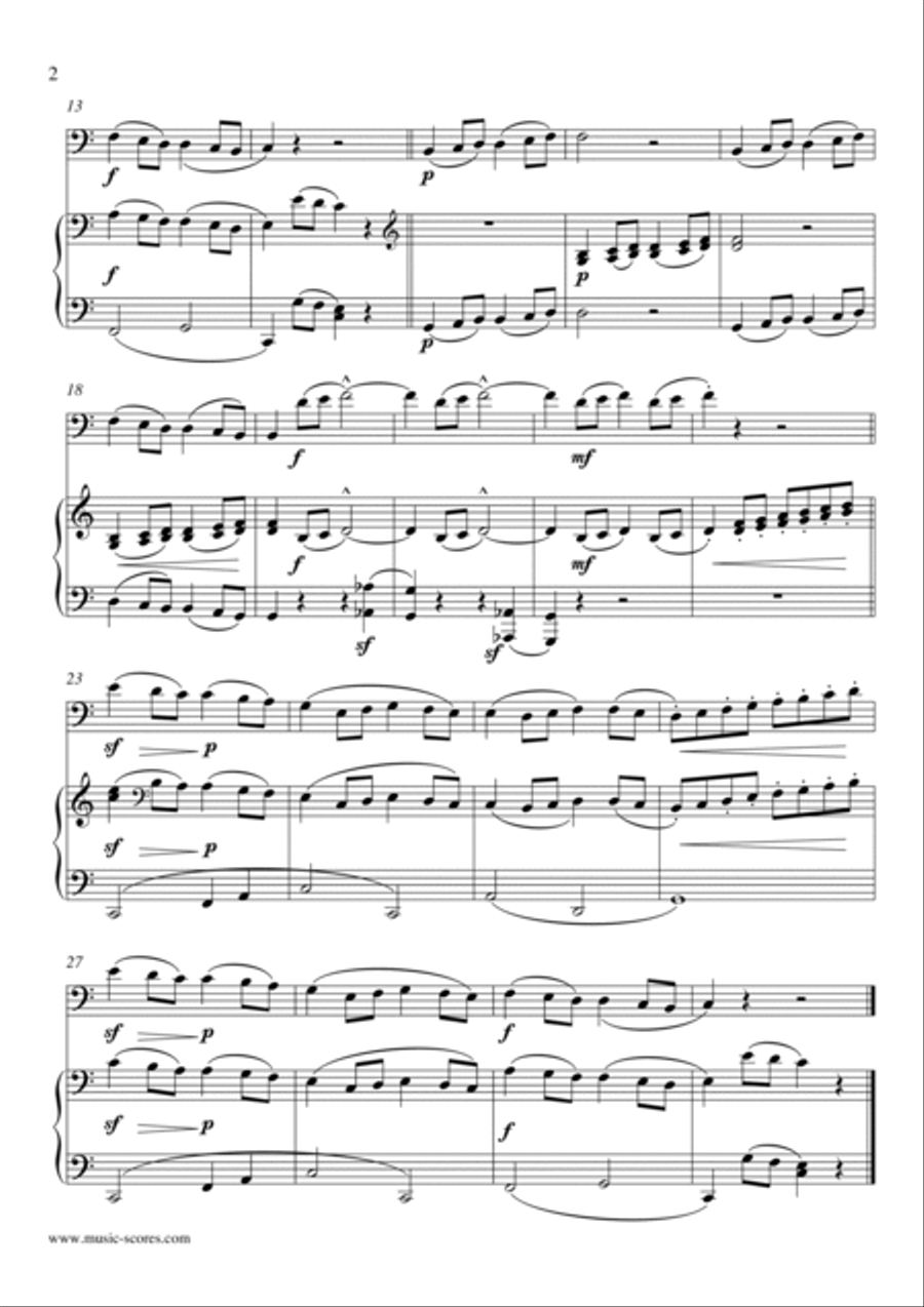 A Little Party - Burgmuller Op.100, No.4 - Bassoon and Piano Bassoon Solo scores gallery preview page 2