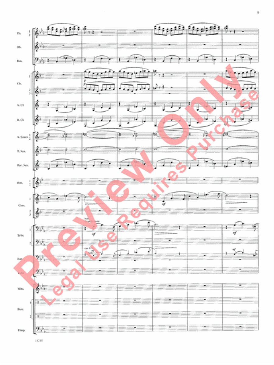 Scenes of Wonder Concert Band scores gallery preview page 10