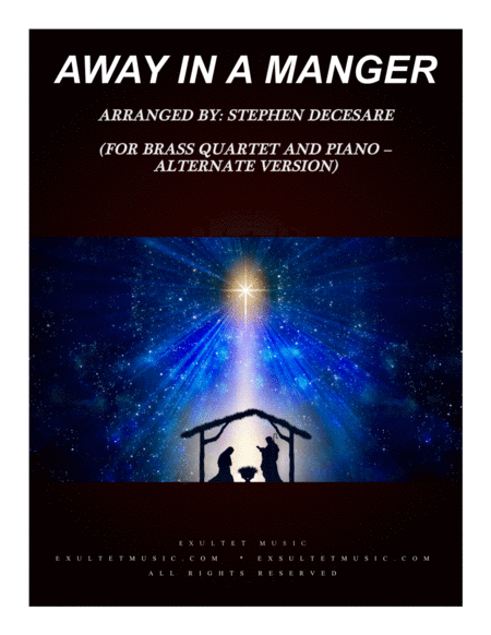 Away In A Manger (for Brass Quartet and Piano - Alternate Version) image number null