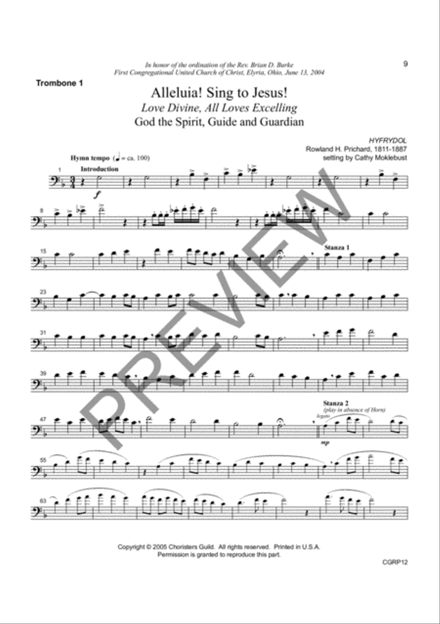 Alleluia! Sing to Jesus! Reproducible Instrumental Parts Reproducible Packs scores gallery preview page 6