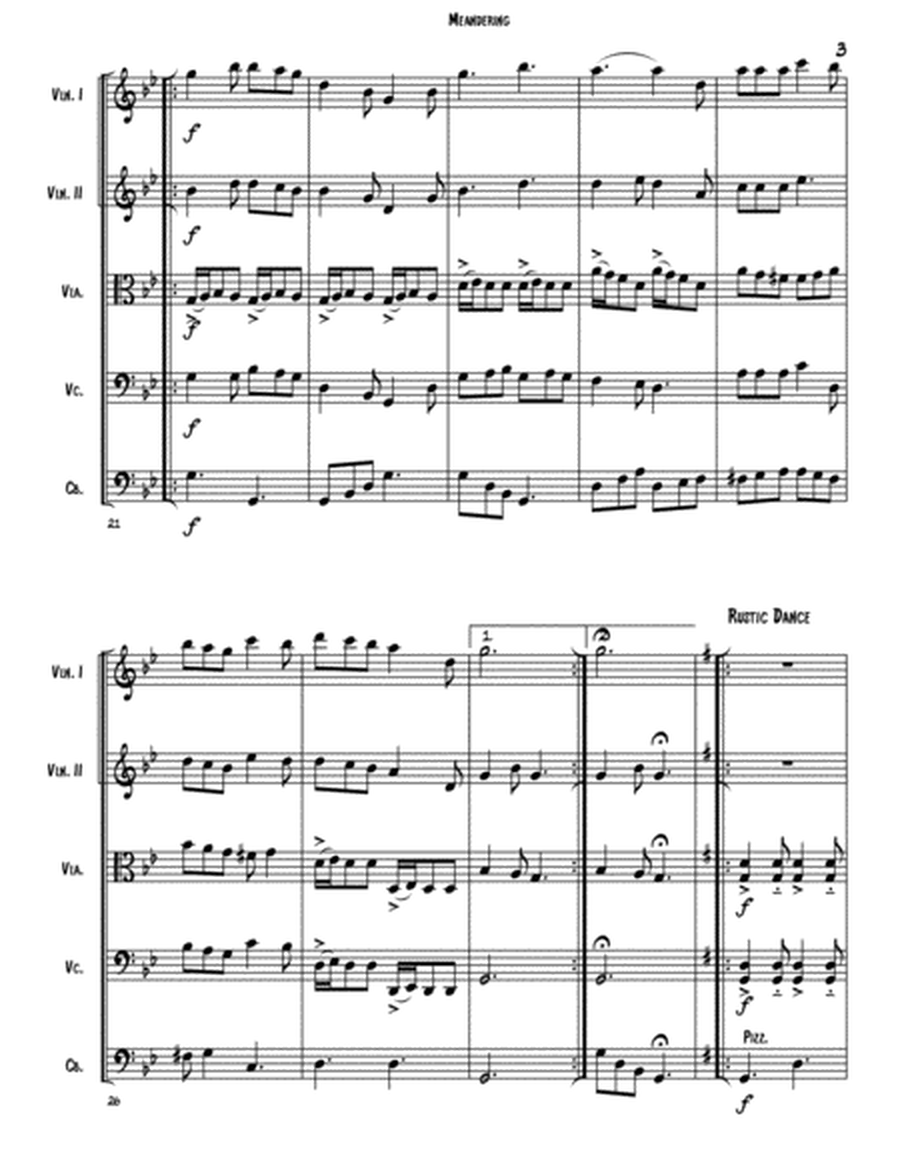 Meandering For String Quintet