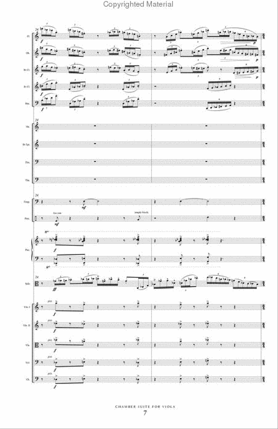 Chamber Suite for Viola & Orchestra Chamber Suite for Viola & Orchestra Full Orchestra scores gallery preview page 8