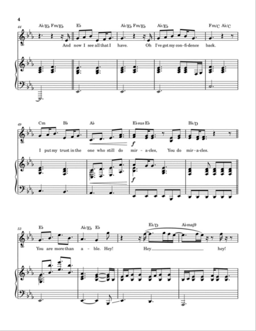 More Than Able Piano, Vocal, Guitar scores gallery preview page 5