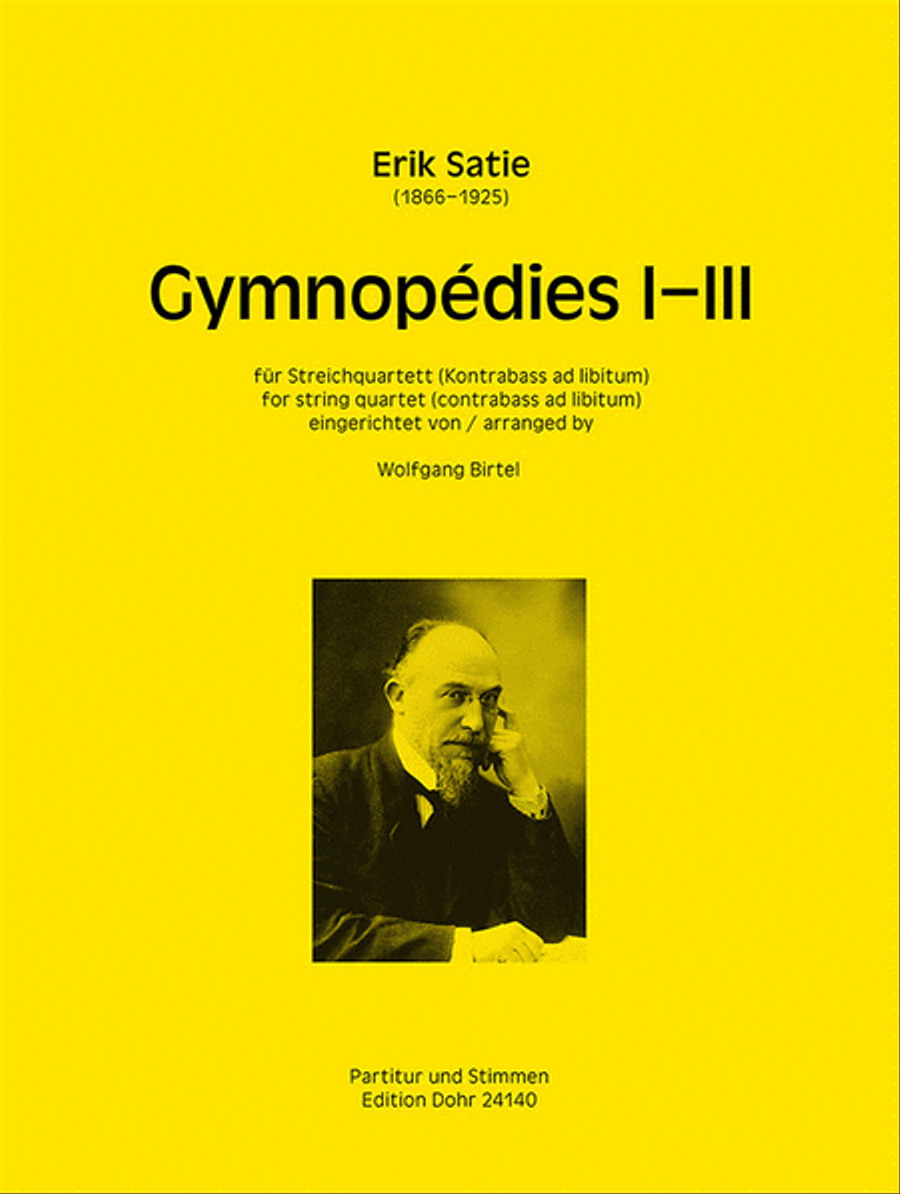 Gymnopédies I-III für Streichquartett String Quartet scores gallery preview page 1