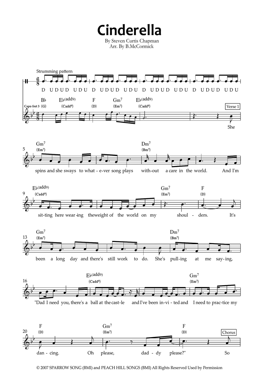 Cinderella Piano scores gallery preview page 1
