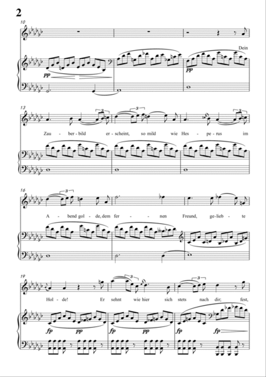 Schubert-Geisternähe in bG for Vocal and Piano Voice scores gallery preview page 3