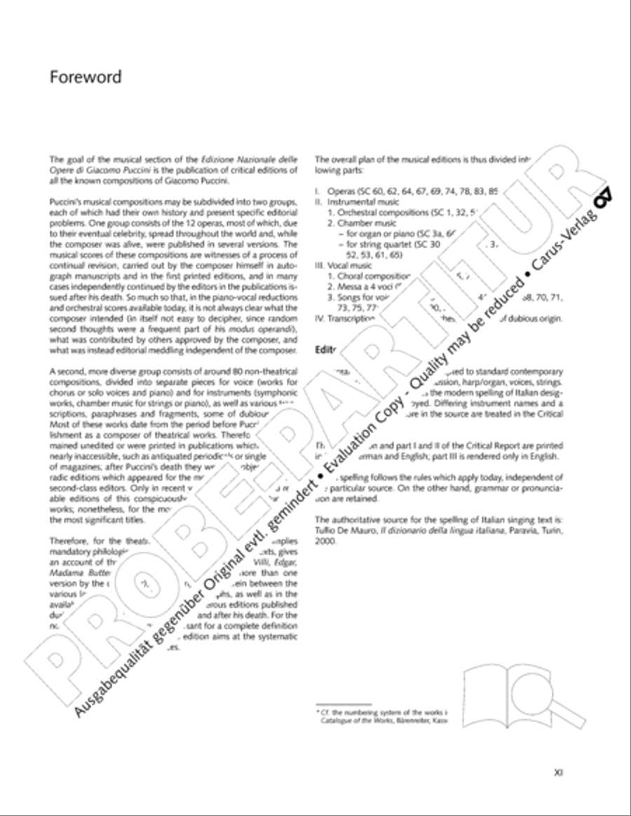 Edizione Nazionale delle Opere di Giacomo Puccini. III. Vocal music; 2. Messa a 4 voci (vol. III/2) 4-Part scores gallery preview page 12