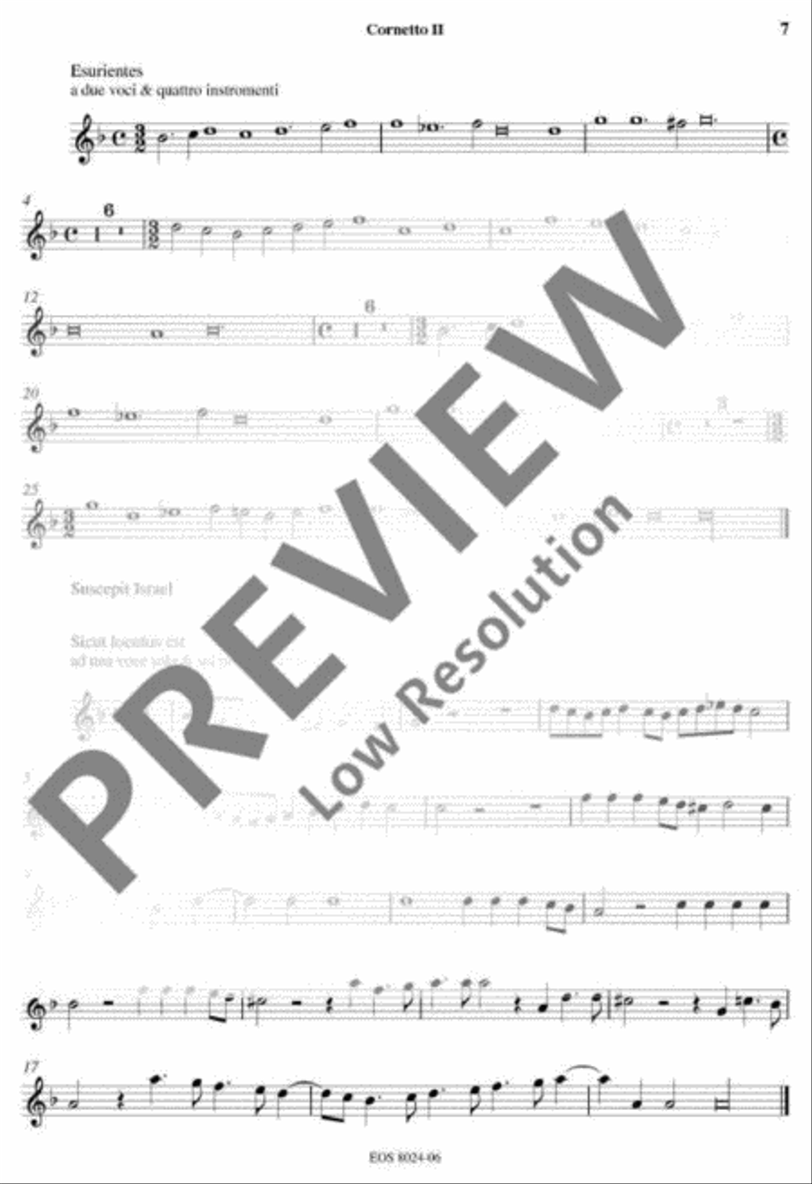 Vespro della Beata Vergine Cornet scores gallery preview page 8