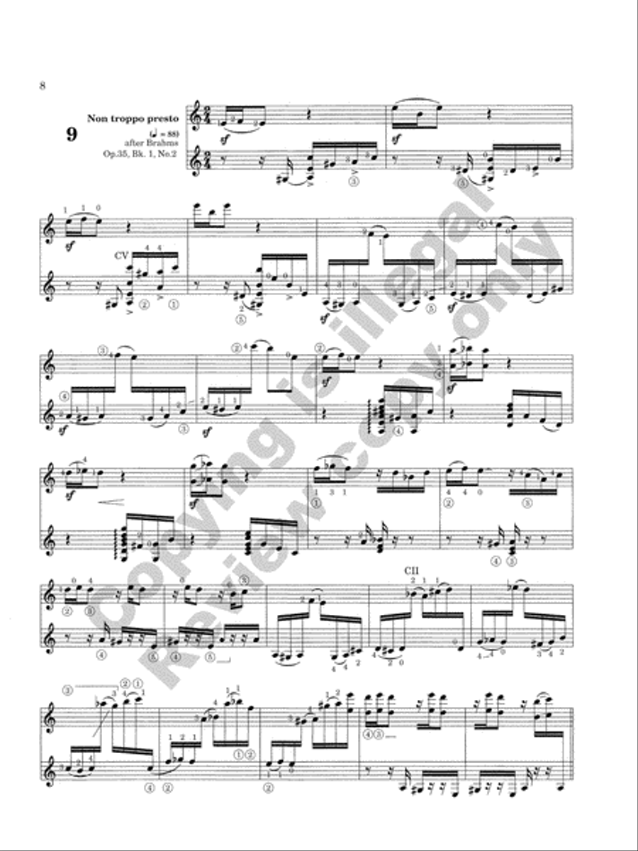 Caprice Variations Classical Guitar scores gallery preview page 19