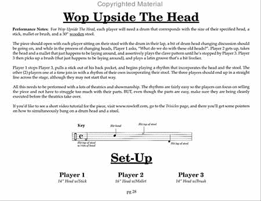 Trisicles - 10 Easy Trios Percussion Ensemble scores gallery preview page 12