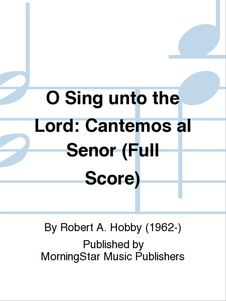 O Sing unto the Lord (Full Score) Choir scores gallery preview page 1