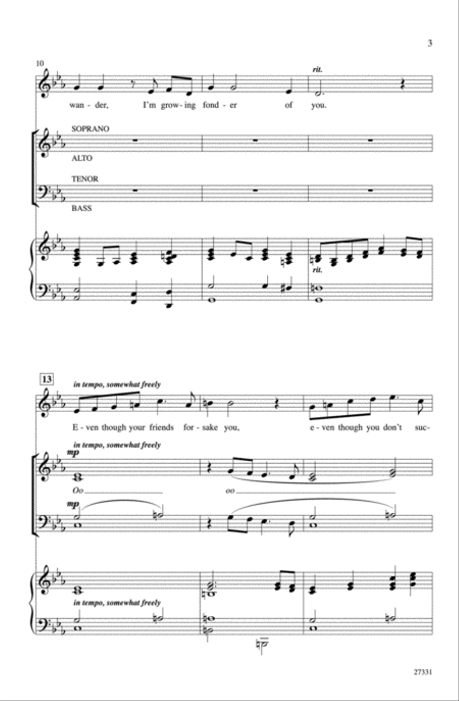 More Than You Know 4-Part scores gallery preview page 3