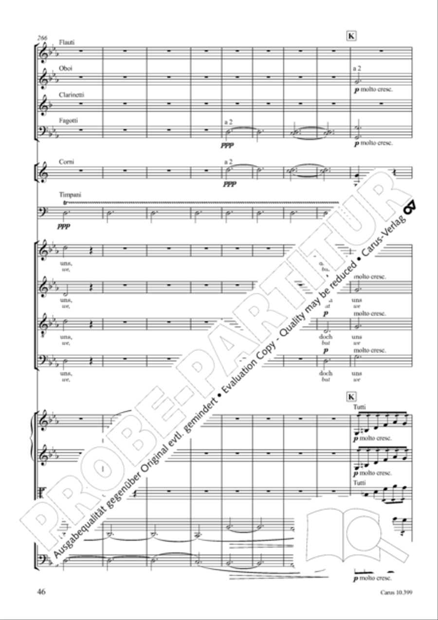 Schicksalslied, Op. 54 4-Part scores gallery preview page 47