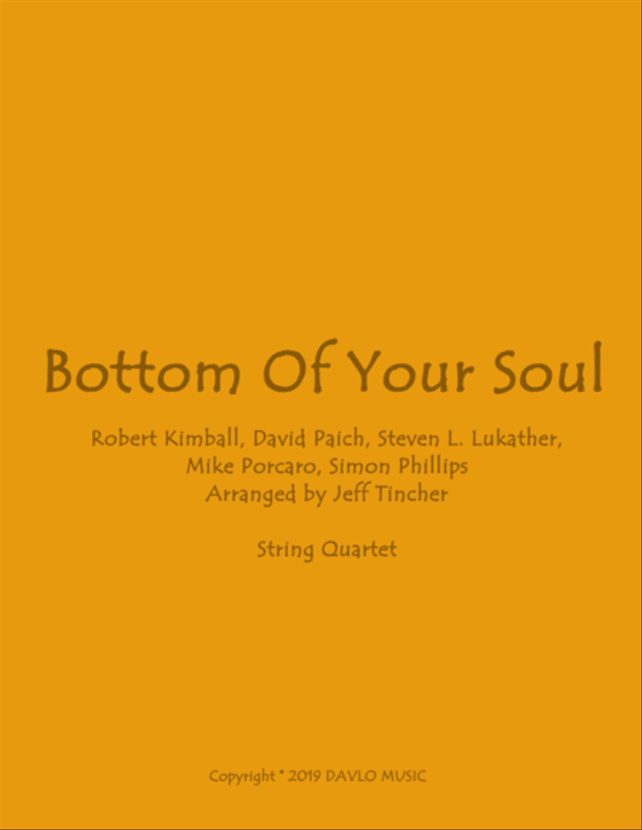 Bottom Of Your Soul String Quartet scores gallery preview page 1