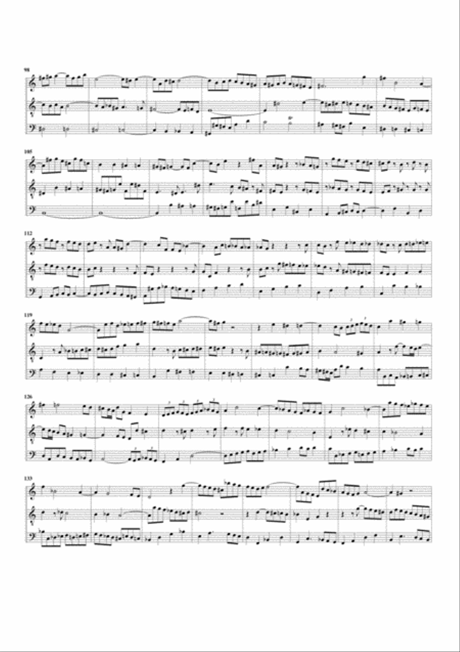 Ricercar from Musikalisches Opfer, BWV 1079/I (arrangement for 3 recorders (STB)) STB scores gallery preview page 4