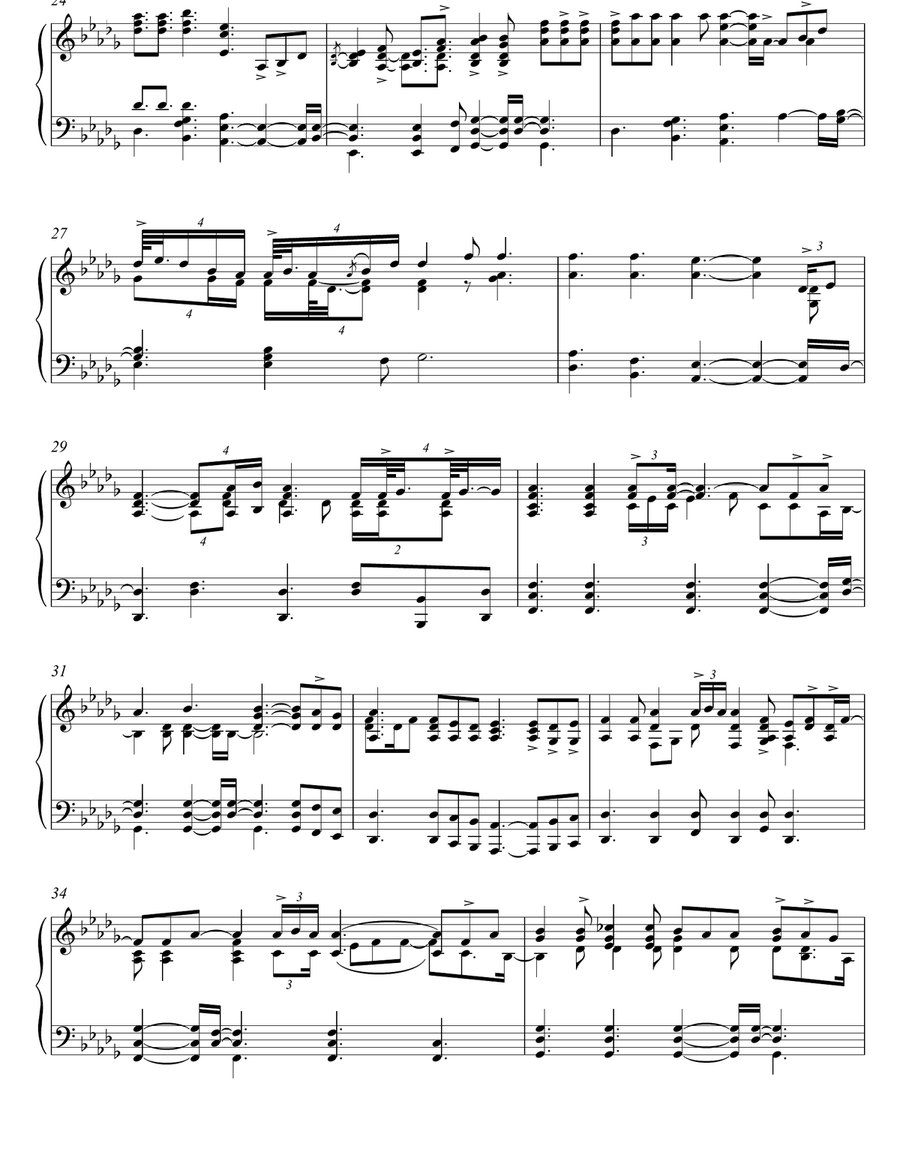 Angel Piano Solo scores gallery preview page 3