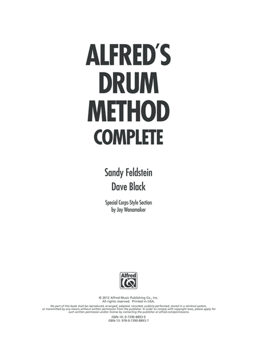 Alfred's Drum Method Complete