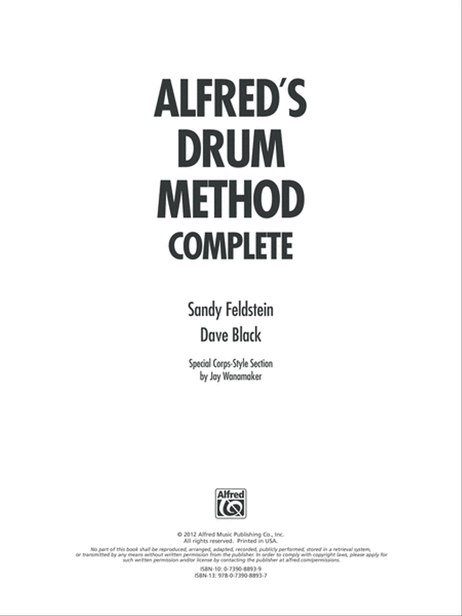 Alfred's Drum Method Complete Percussion scores gallery preview page 2