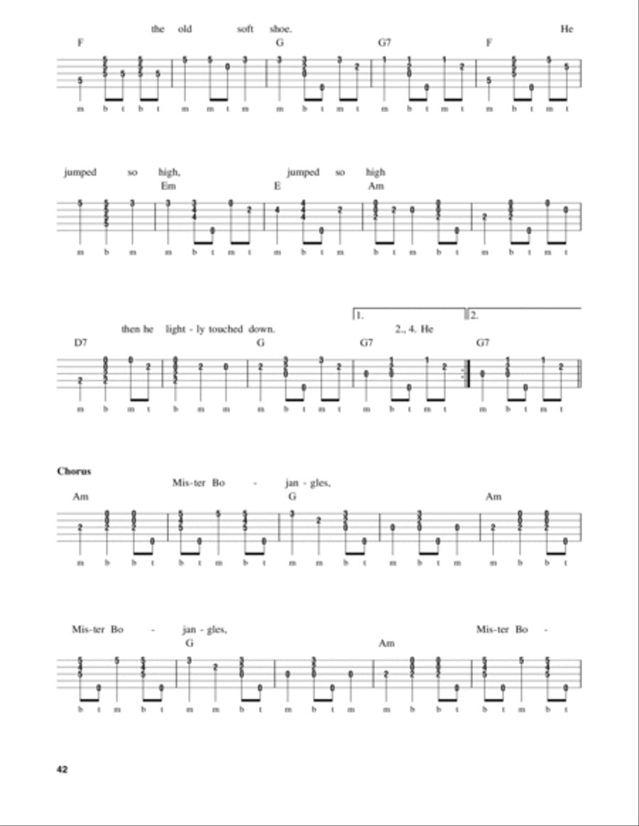 Mr. Bojangles Banjo scores gallery preview page 2
