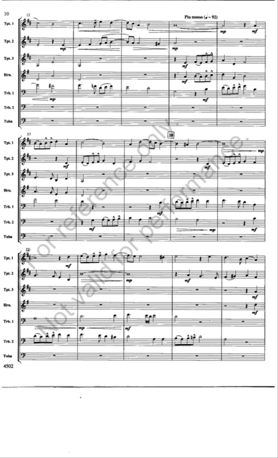 Kyrie, Gloria & Benedictus Chamber Music scores gallery preview page 10