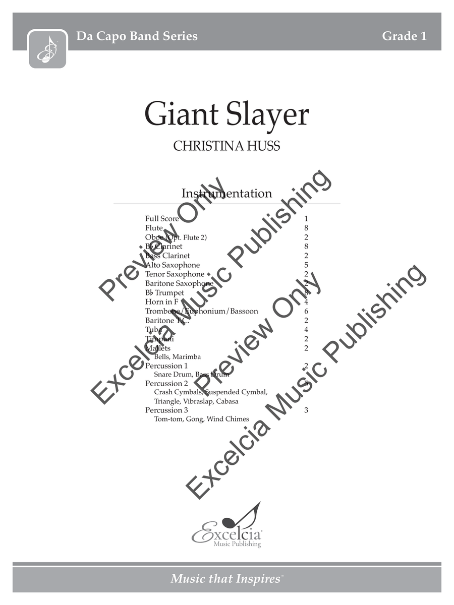 Giant Slayer Concert Band scores gallery preview page 2