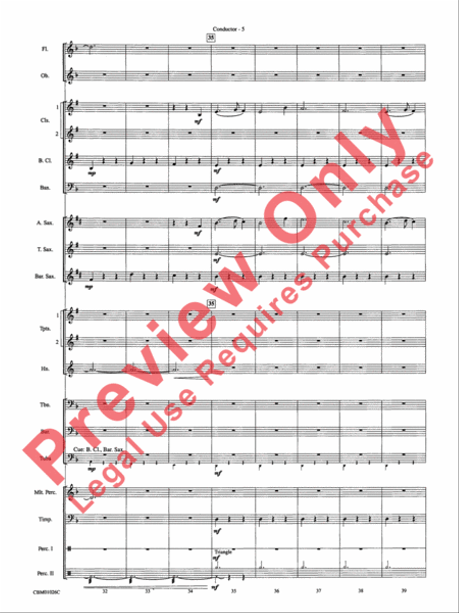 Harry Potter, Highlights from Concert Band scores gallery preview page 7