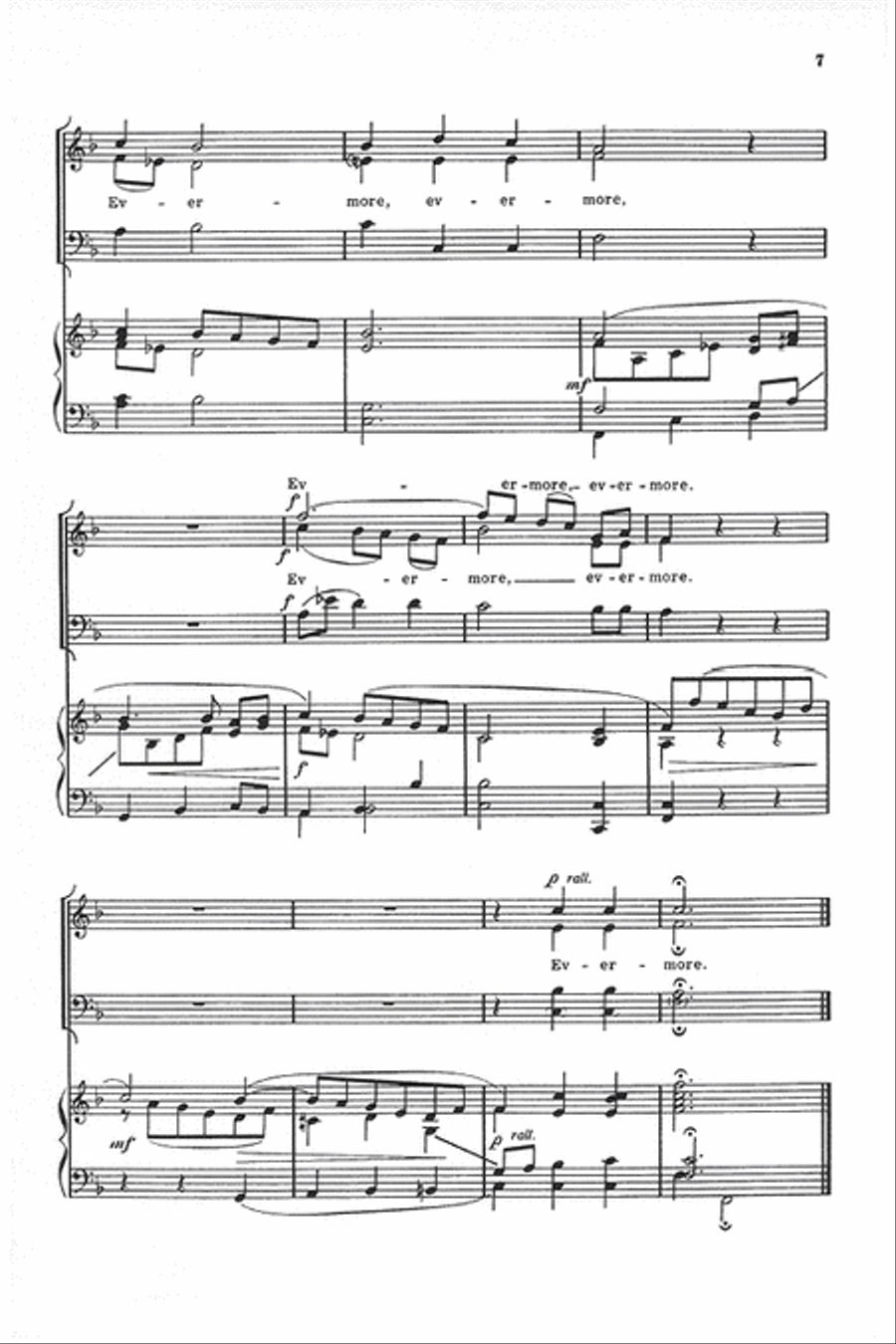 I Will Sing of Thy Great Mercies, O Lord 3-Part scores gallery preview page 6