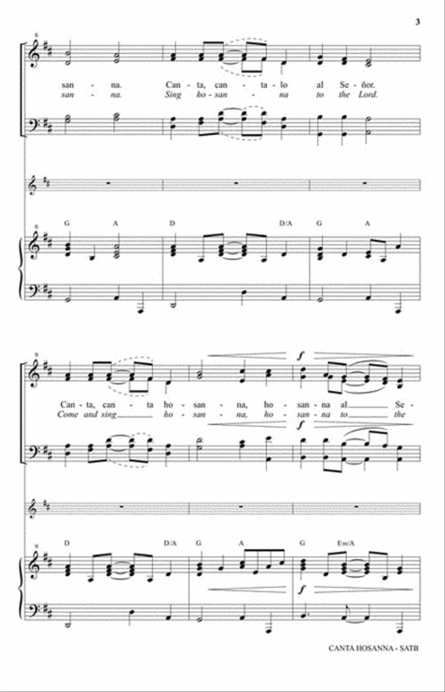Canta Hosanna 4-Part scores gallery preview page 3