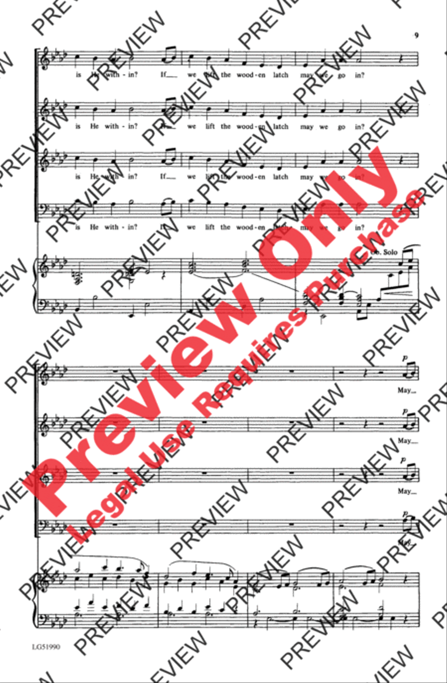 Carol Cantata Carol Cantata 4-Part scores gallery preview page 9