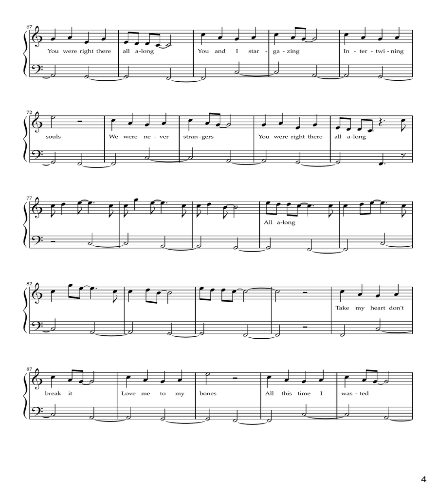 Stargazing Easy Piano scores gallery preview page 4