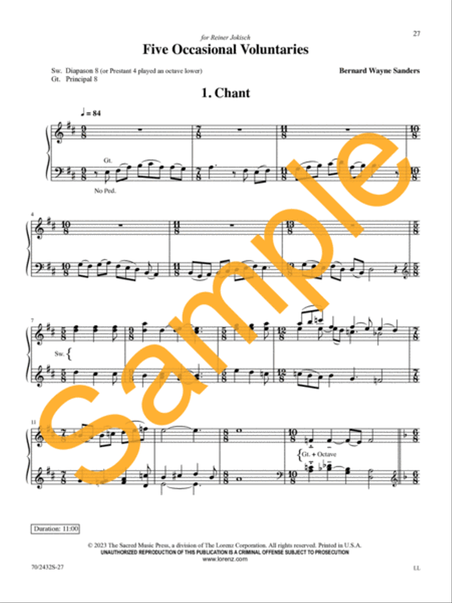 An Array of Voluntaries Organ Solo scores gallery preview page 20