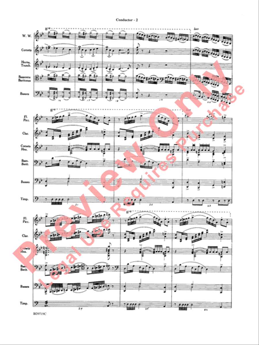 Manzoni Requiem (Excerpts) Concert Band scores gallery preview page 4