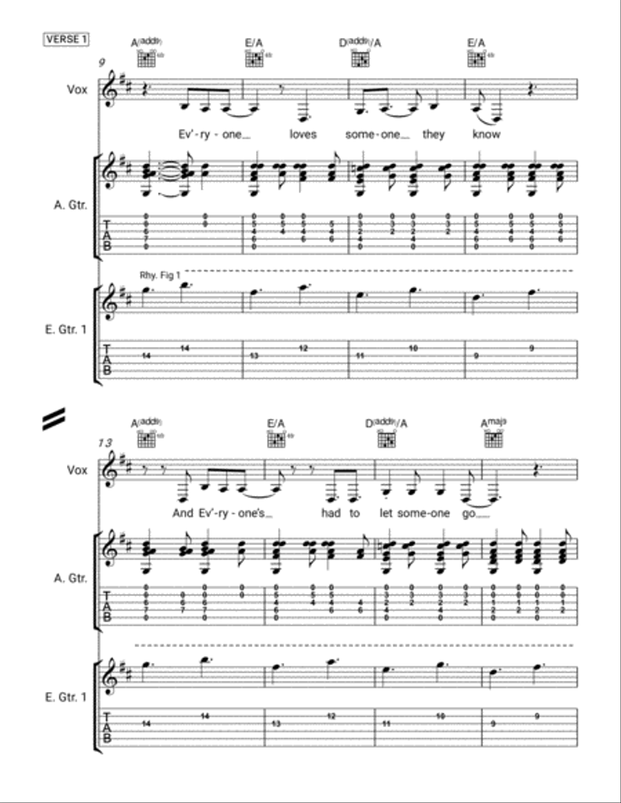 Power of Love Electric Guitar scores gallery preview page 4
