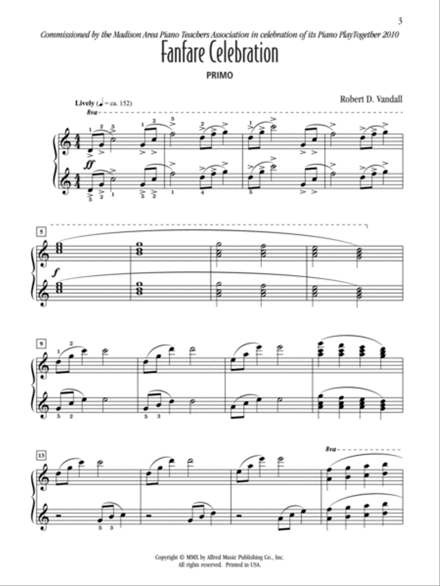 Fanfare Celebration Small Ensemble scores gallery preview page 3
