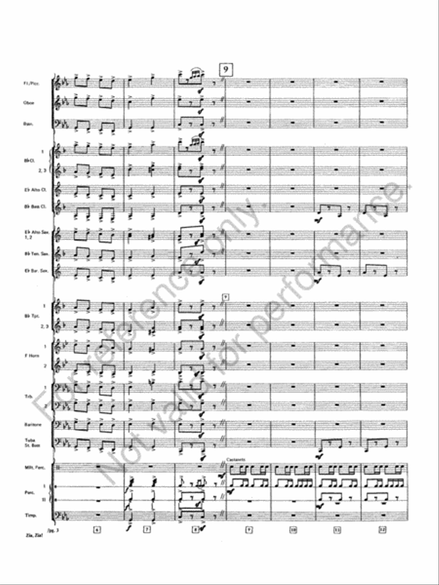 Zia, Zia! Concert Band scores gallery preview page 4