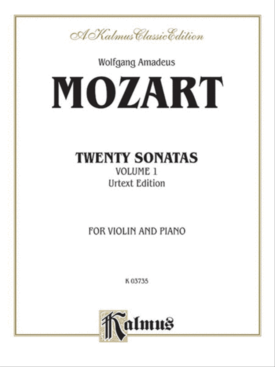 Twenty Sonatas (Urtext), Volume 1 Violin Solo scores gallery preview page 1