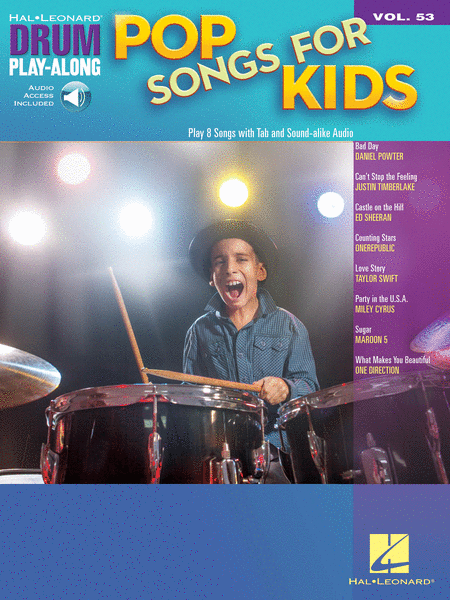 Pop Songs for Kids (Drum Play-Along Volume 53)