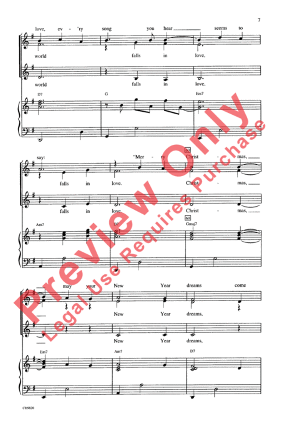 The Christmas Waltz Women's Choir scores gallery preview page 6