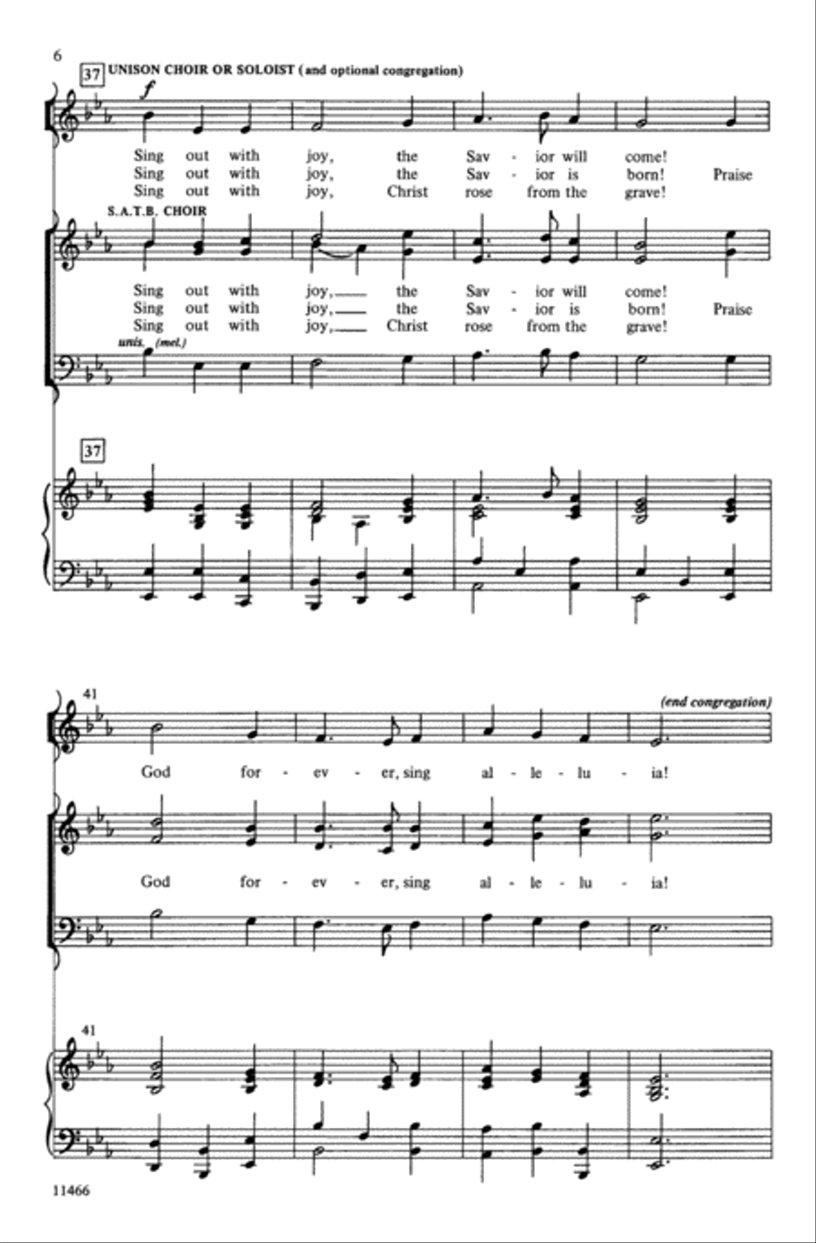 A Joyful Introit A Joyful Introit 4-Part scores gallery preview page 6