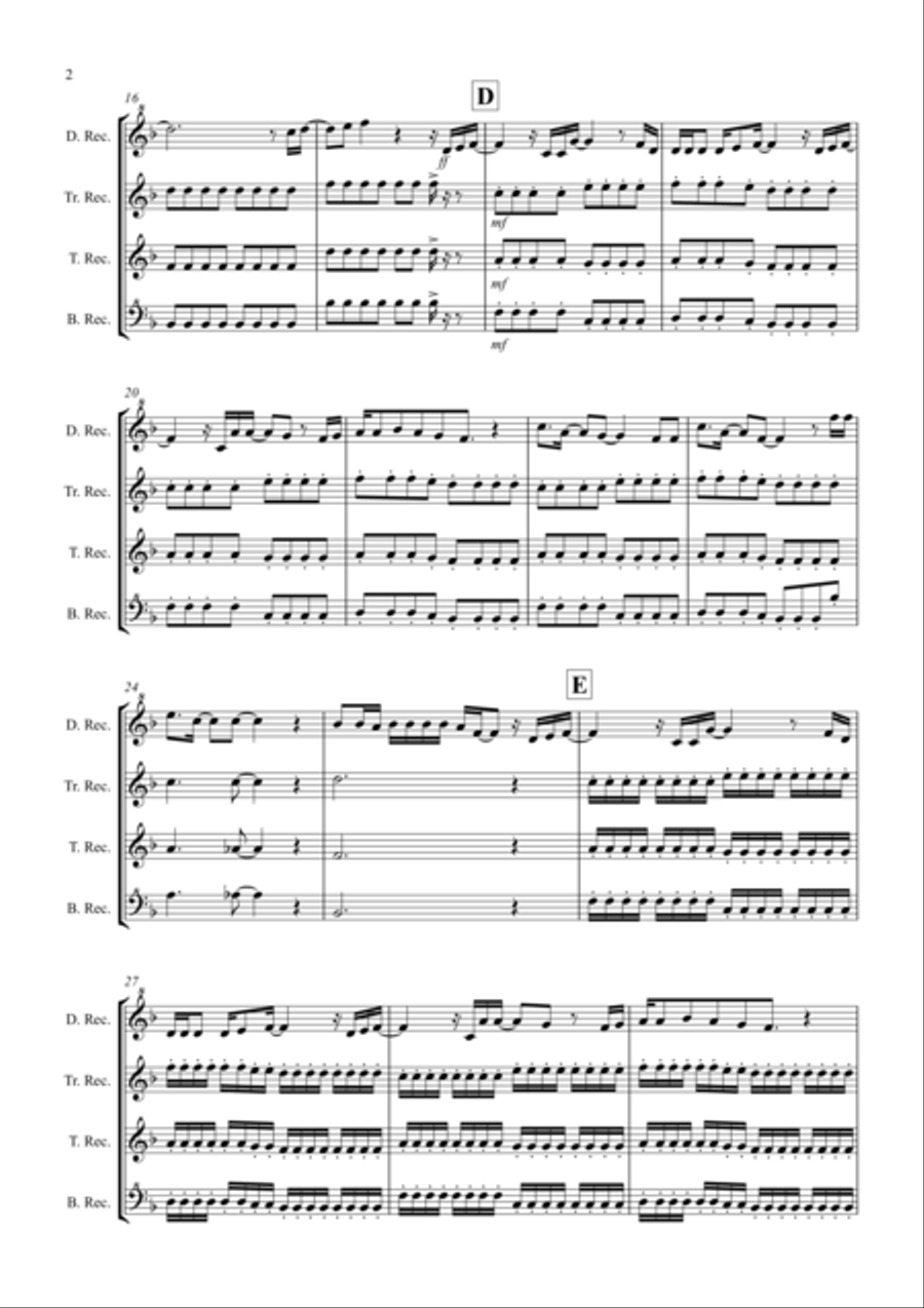 Let It Go (from Frozen) Recorder scores gallery preview page 2